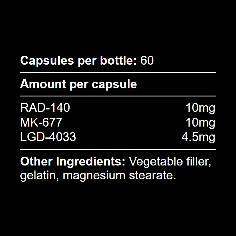 Trinity Sarms: RAD-140, MK-677, LGD-4033