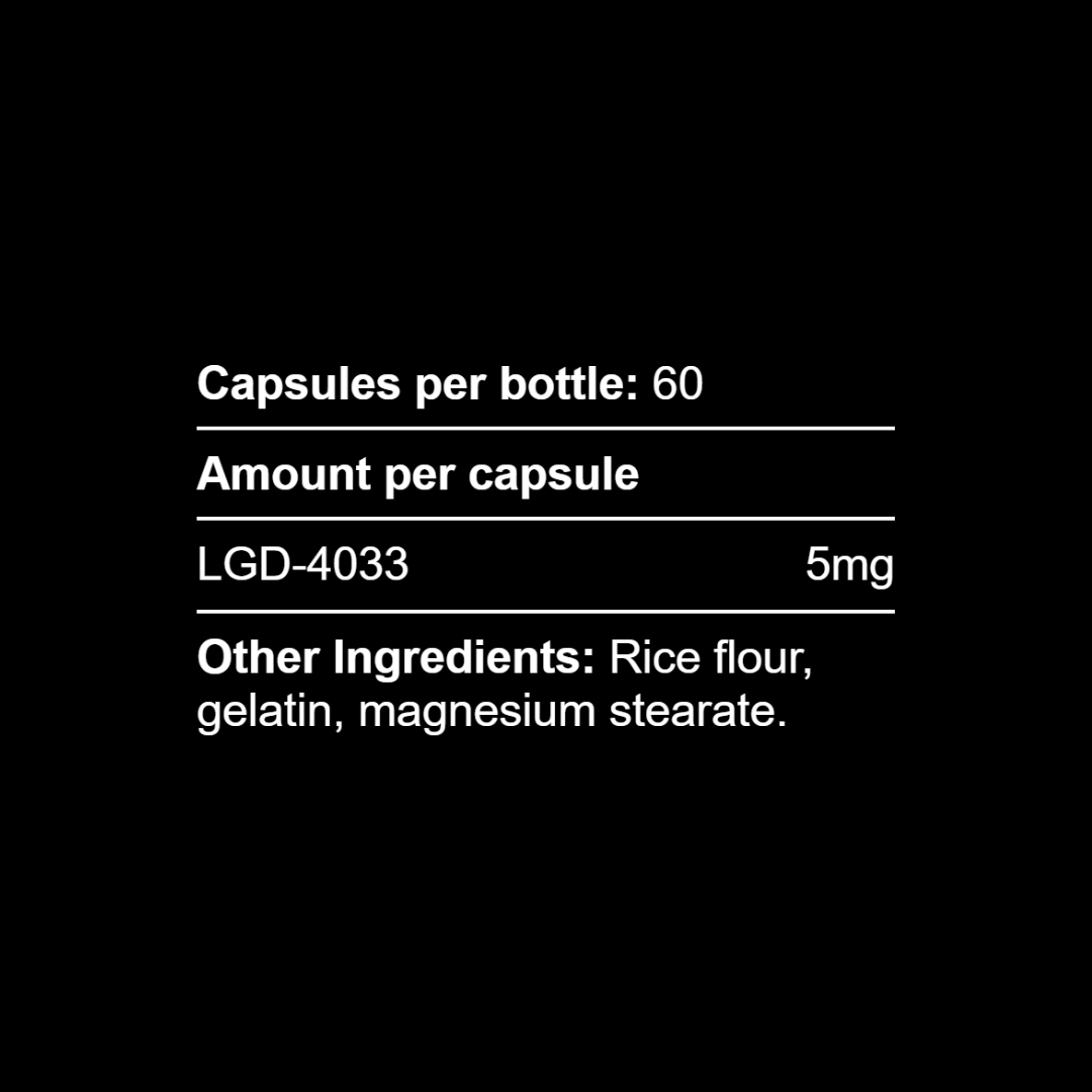 LGD-4033 (Ligandrol) capsules - 60x 5mg